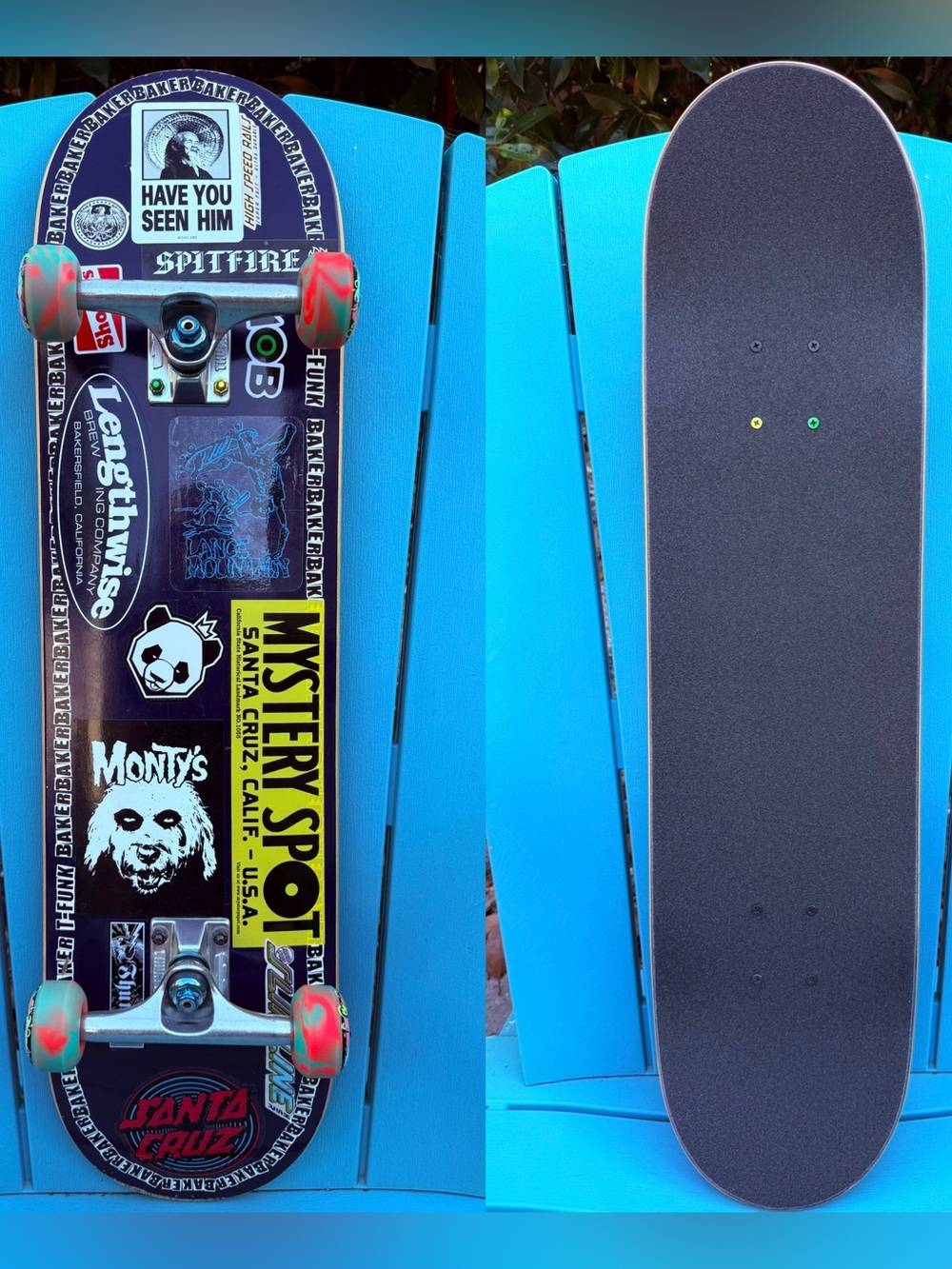 Baker Skateboards T-Funk Edge Complete Skateboard Thunder Light Trucks Spifire’s